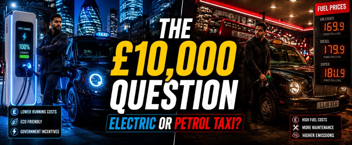 Electric Taxi vs Petrol Taxi in the UK: Which One Makes More Sense in 2026?